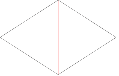 小学校で習うひし形の面積の求め方 対角線を使った公式で求められる理由 みけねこ小学校
